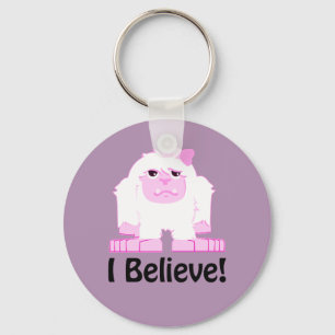 Porte-clés Je Crois Mignonne Cartoon Girl Yeti