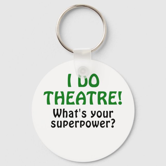 Porte-clés Je Fais Du Théâtre Quitte Ta Superpuissance (Recto)
