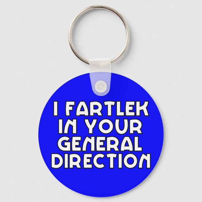Porte-clés Je Fartlek Dans Votre Direction Générale (Recto)