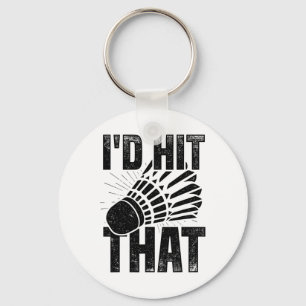 Porte-clés Je frapperais ce Volant de badminton Badminton Pla