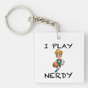 Porte-clés Je joue Nerdy