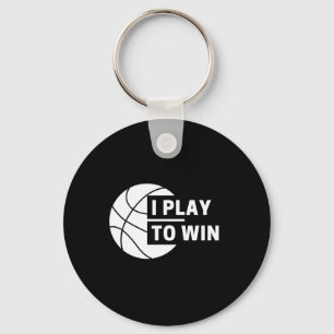 Porte-clés Je Joue Pour Gagner Le Basket-Ball Sports