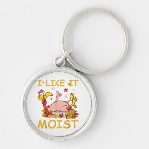 Porte-clés Je L'Aime Moist Funny Turquie Dîner Thanksgiv