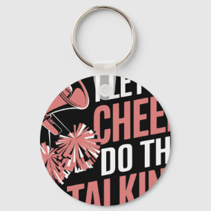 Porte-clés Je laisse mes encouragements parler Funny Cheerlea