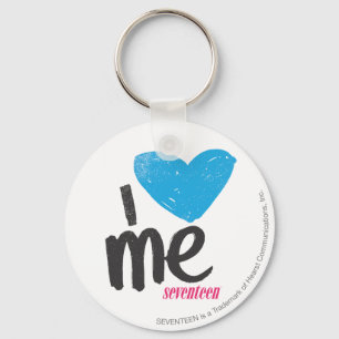Porte-clés Je Me Coeur Aqua