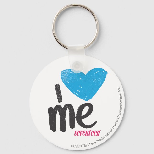 Porte-clés Je Me Coeur Aqua (Recto)