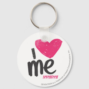Porte-clés Je Me Coeur Magenta