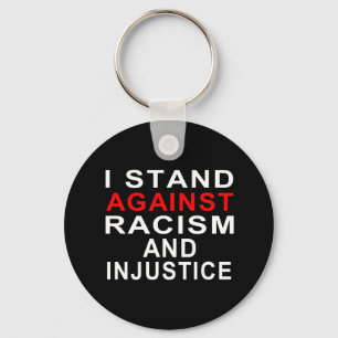 PORTE-CLÉS JE M'ÉLÈVE CONTRE LE RACISME ET L'INJUSTICE 2