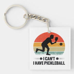 Porte-clés Je ne peux pas avoir de pickleball, Pickleball Lov