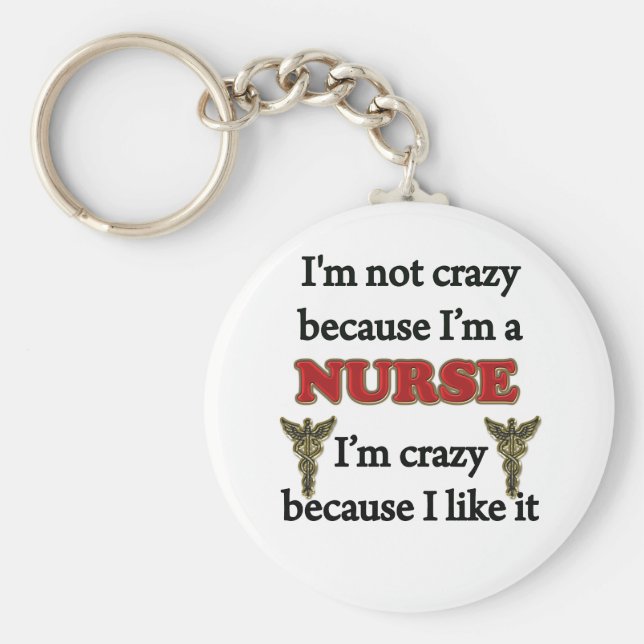 Porte-clés Je ne suis pas fou (Devant)