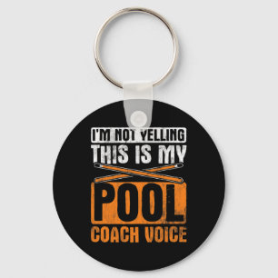 Porte-clés Je Ne Yelling Pool Coach Voice Cue Pool Billard
