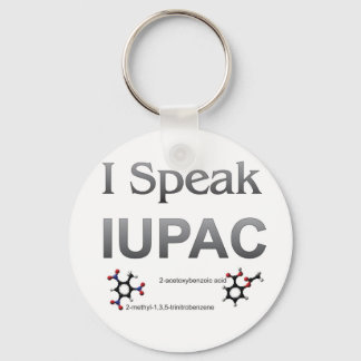 Porte-clés Je parle de la nomenclature de chimie de l'IUPAC