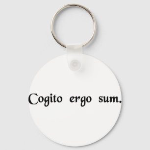 Porte-clés Je pense, donc j'Am.
