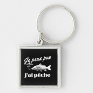 Porte-clés Je peux pas j'ai pêche à la carpe