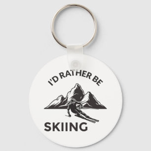 Porte-clés Je Plais Plutôt Skier - Cadeau Skier, Sport D'Hive