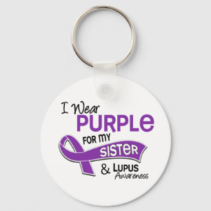 Porte-clés Je porte le pourpre pour mon lupus de la soeur 42