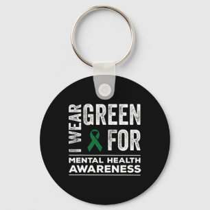Porte-clés Je Porte Le Vert Pour Le Mois De Sensibilisation À