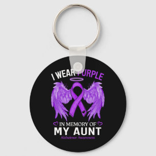 Porte-clés Je Porte Le Violet En Mémoire De Tante Heimerheime
