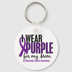 Porte-clés Je Porte Le Violet Pour Ma Mère 10 Cancer Pancréat