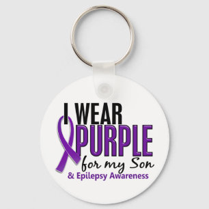 Porte-clés Je Porte Le Violet Pour Mon Fils 10 Épilepsie