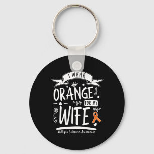 Porte-clés Je Porte Orange Pour Ma Femme Ms Multiple Sclerosi
