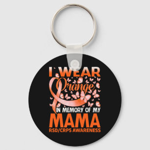 Porte-clés Je Porte Orange Pour Ma Mama RSD CRPS Sensibilisat