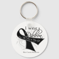 Je porte un ruban pour mon héros - Melanoma