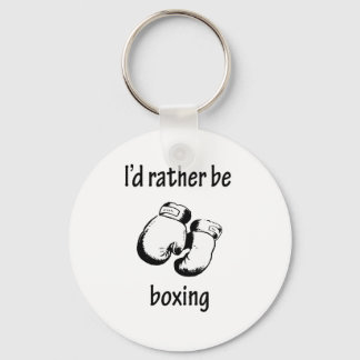 Porte-clés Je préférerais être en boxe