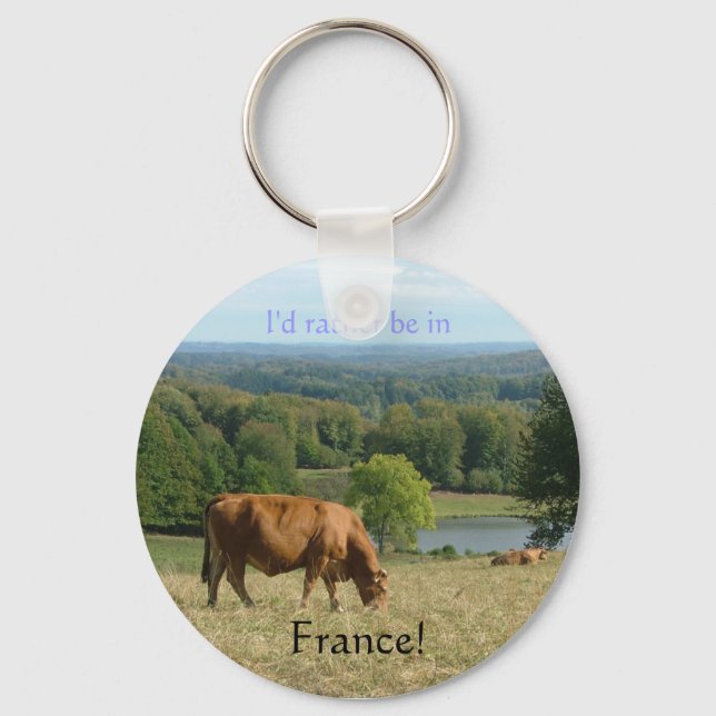 Porte-clés Je préférerais être en France (Recto)