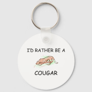 Porte-clés Je Préférerais Être Un Cougar
