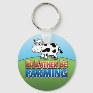 Porte-clés Je préférerais faire de l'agriculture ! (Agricultu
