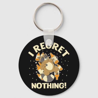 Porte-clés Je Regrette Rien Raccoon Lover Trash Panda