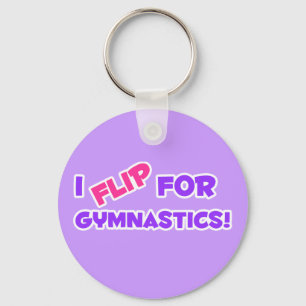 Porte-clés Je renverse pour la gymnastique !