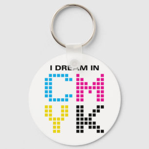 Porte-clés Je rêve dans CMYK