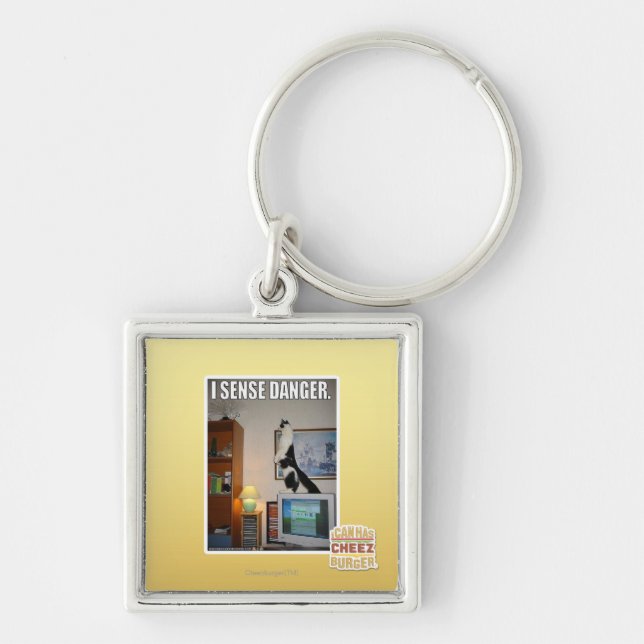 Porte-clés Je sens le danger (Devant)