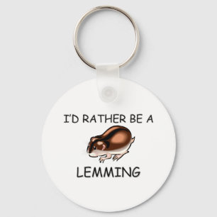Porte-clés Je serais plutôt un lemming
