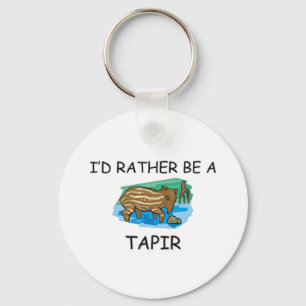 Porte-clés Je serais plutôt un tapir