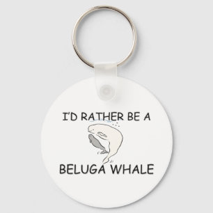 Porte-clés Je serais plutôt une baleine de beluga