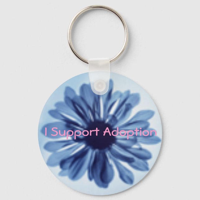 Porte-clés Je soutiens le Porte - clé d'adoption (Recto)
