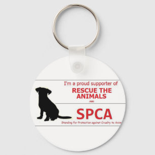 Porte-clés "Je soutiens le SPCA… "