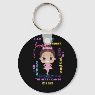 Porte-clés JE SUIS - Affirmations Positives Fille Ballerine K