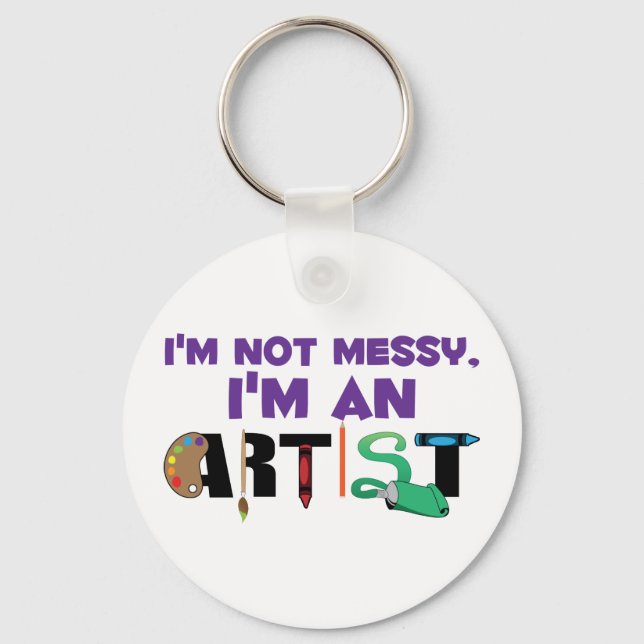 Porte-clés Je Suis Artiste (Recto)