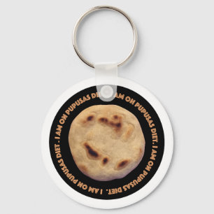 Porte-clés Je suis au régime de pupusas