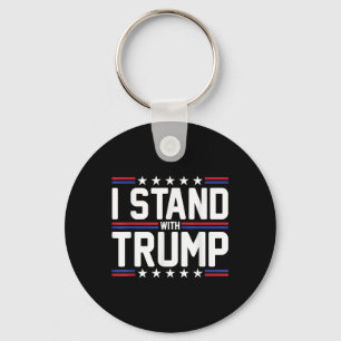 Porte-clés Je Suis Avec Le Drapeau Américain Trump, Avec Le S