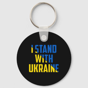 Porte-clés Je suis avec l'Ukraine - Soutenir l'Ukraine - Prie