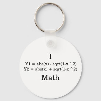 Porte-clés Je suis en maths cardiaque