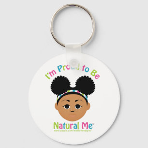 Porte-clés Je suis fier d'être naturel je !