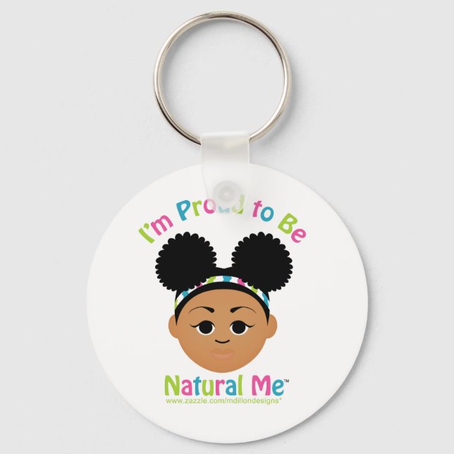 Porte-clés Je suis fière d'être ma nature ! (Recto)