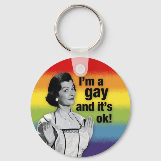 Porte-clés Je suis GAY - Porte - clé (Recto)