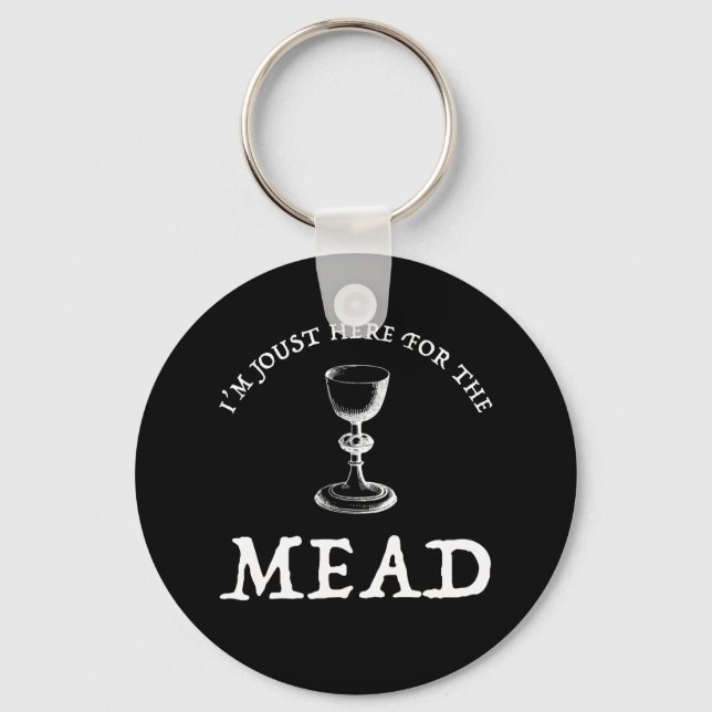 Porte-clés Je suis Joust ici pour le Mead (Recto)